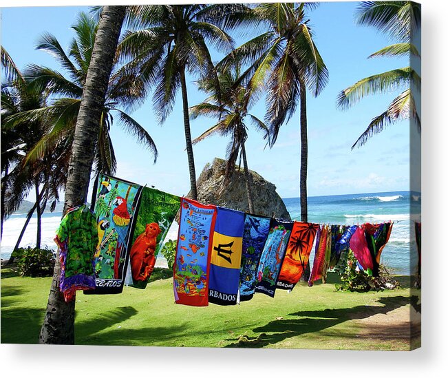 Barbados Acrylic Print featuring the photograph The Colors of Barbados by Kurt Van Wagner