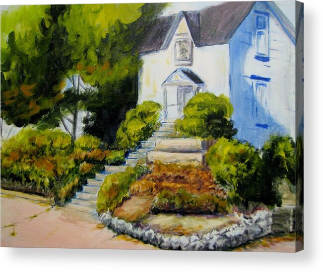 Landscape Acrylic Print featuring the painting The Eureka Heritage Society by Patricia Kanzler