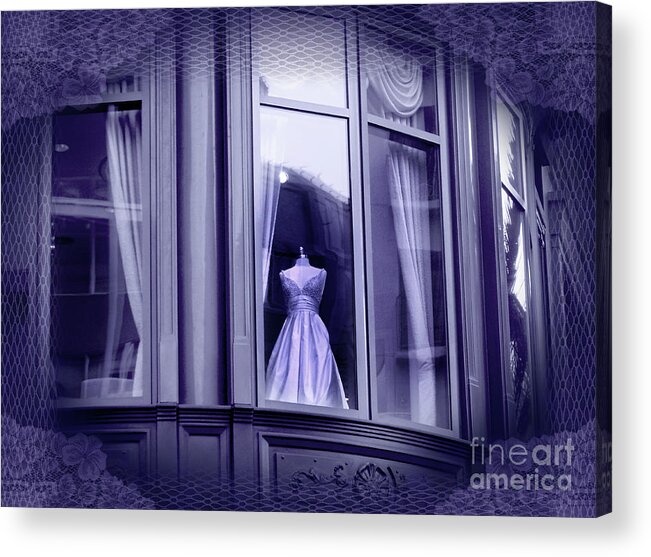Bridal Acrylic Print featuring the photograph The Fading Scent of Lavender by Laura Iverson