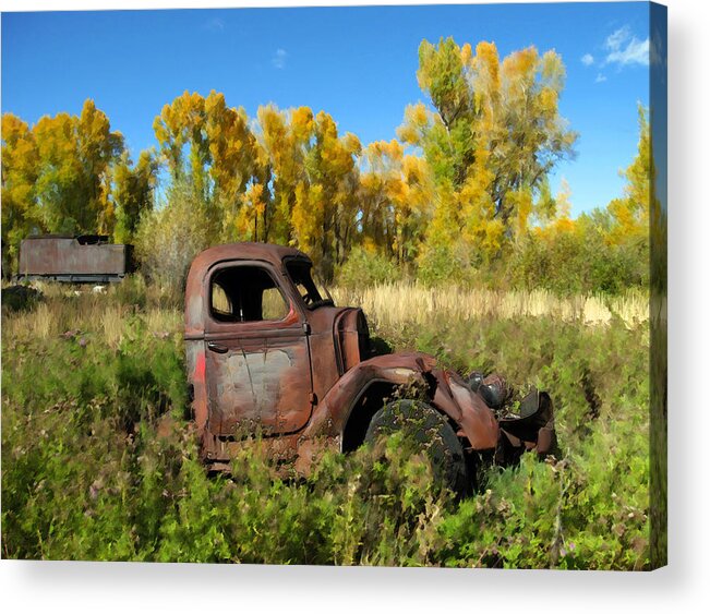 Truck Acrylic Print featuring the photograph The old truck Chama New Mexico by Kurt Van Wagner