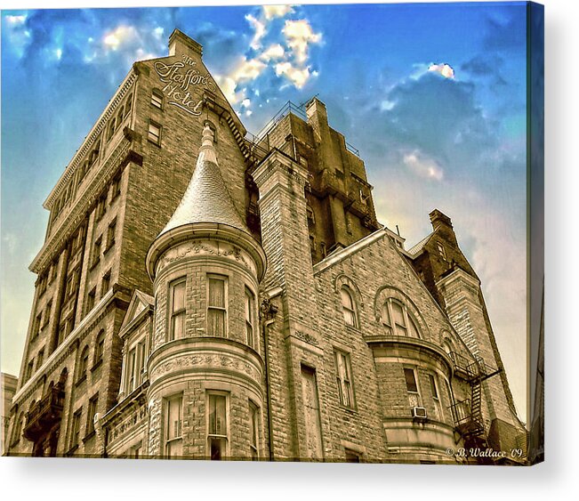 2d Acrylic Print featuring the photograph The Stafford Hotel by Brian Wallace