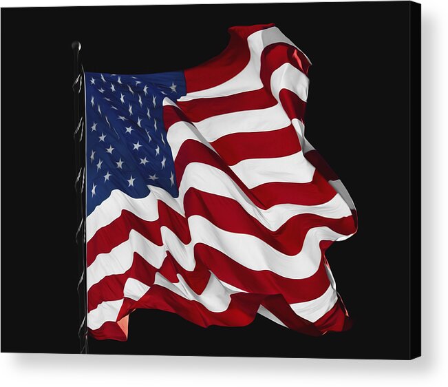 State Flag Acrylic Print featuring the photograph The Stars and Stripes by Steven Michael