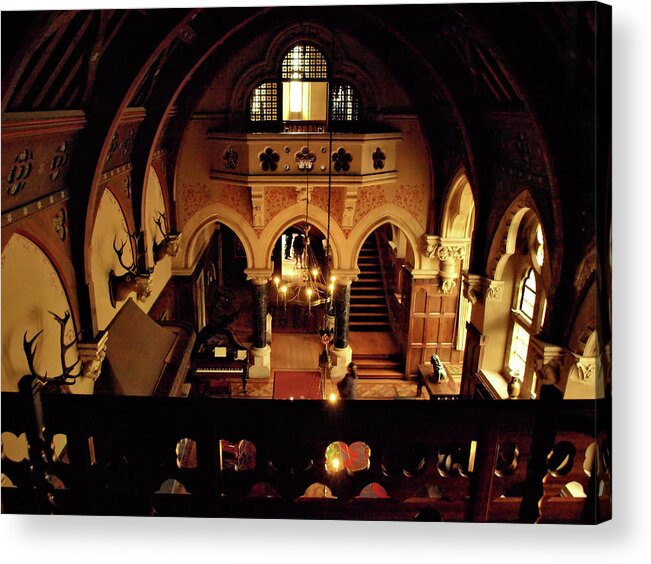 Buildings Acrylic Print featuring the photograph The Stately Hall by Richard Denyer