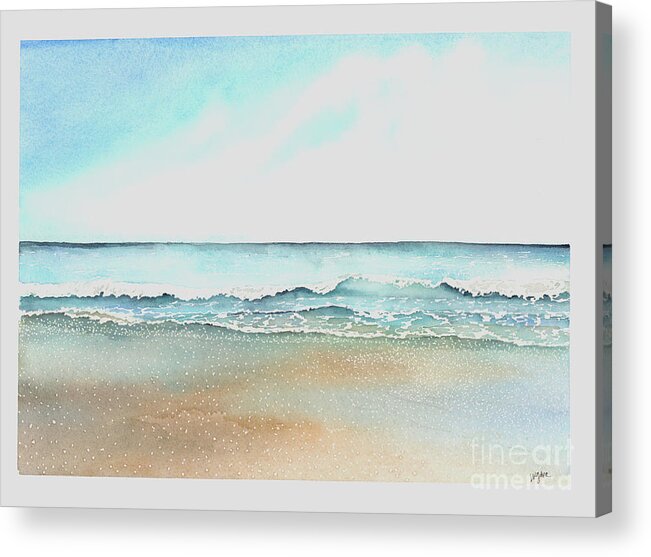 Gulf Coast Acrylic Print featuring the painting Tides by Hilda Wagner
