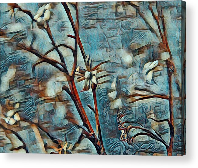 Photo Acrylic Print featuring the digital art Twist On A Masterpiece 2 by Rhonda Barrett