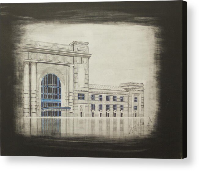 Union Station Acrylic Print featuring the drawing Union Station - East Wing by Gregory Lee