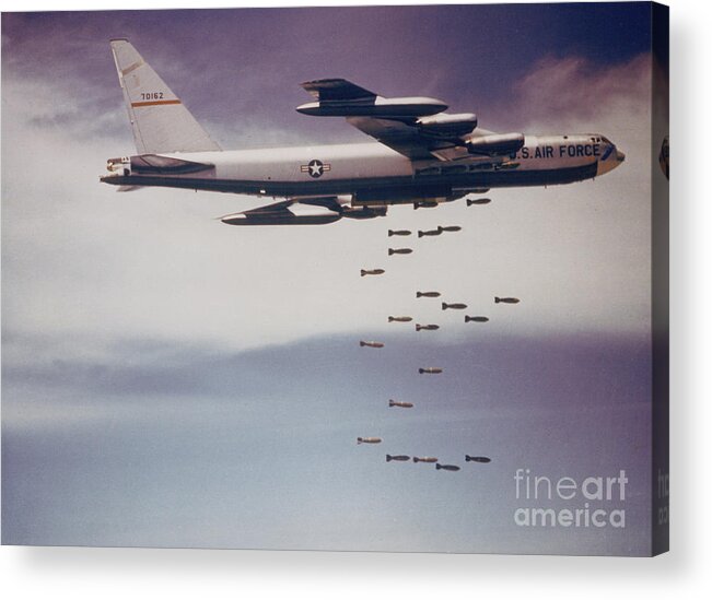 Science Acrylic Print featuring the photograph Vietnam War, B-52 Stratofortress by Science Source
