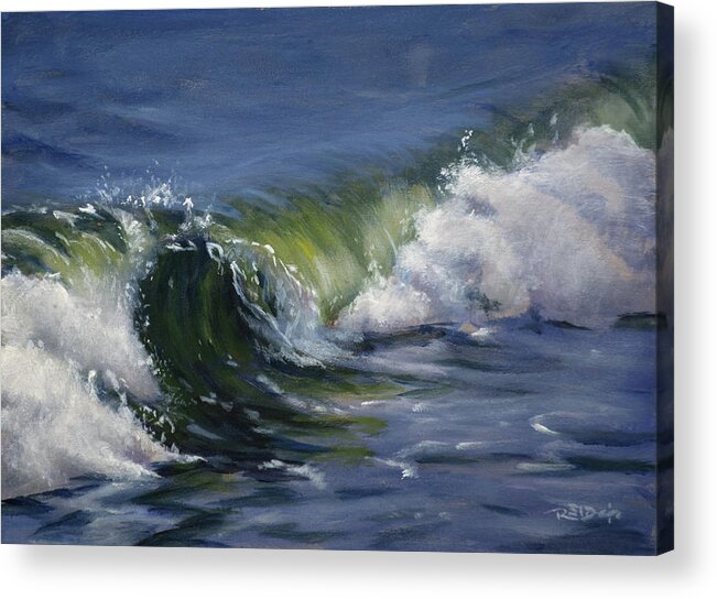 Acrylic Acrylic Print featuring the painting Wave 76 by Christopher Reid