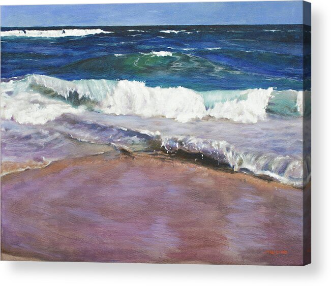Wave Acrylic Print featuring the painting Wave 78 by Christopher Reid