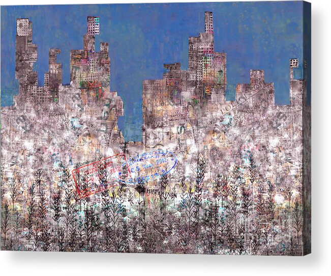 No Mans Land Acrylic Print featuring the digital art Welcome to No Man's Land by Andy Mercer