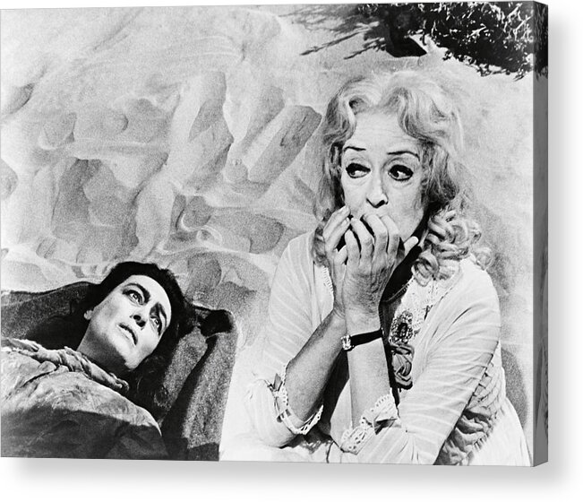 Bette Davis Acrylic Print featuring the photograph BETTE DAVIS and JOAN CRAWFORD in WHAT EVER HAPPENED TO BABY JANE? -1962-. by Album