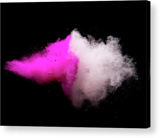 Copenhagen Acrylic Print featuring the photograph Explosion Of Colored Powder #1 by Henrik Sorensen