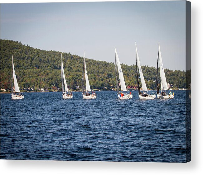 Sailing Acrylic Print featuring the photograph 2019 J80 North American Championships #5 by Benjamin Dahl