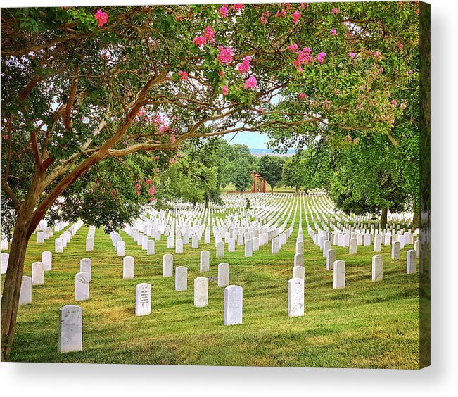 Arlington National Cemetery Acrylic Print featuring the photograph Arlington Cemetery 1 by Jill Love