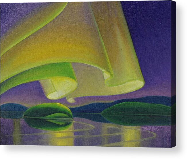 Aurora Acrylic Print featuring the painting Aurora by Barbel Smith