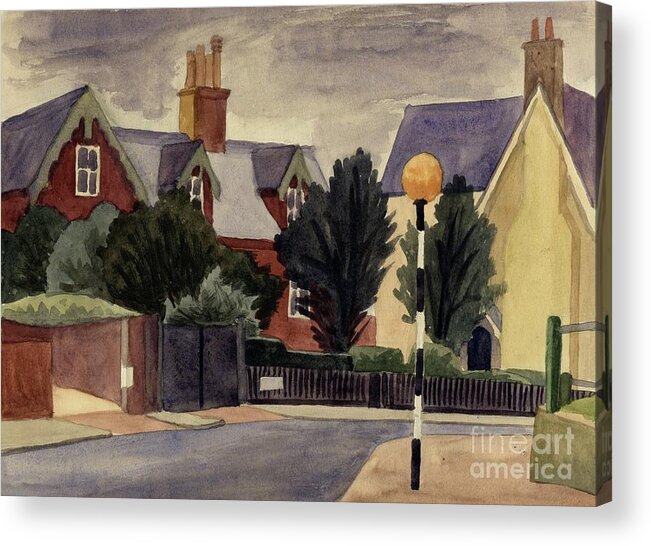 Gouache Acrylic Print featuring the drawing Belisha Beacon by Heritage Images