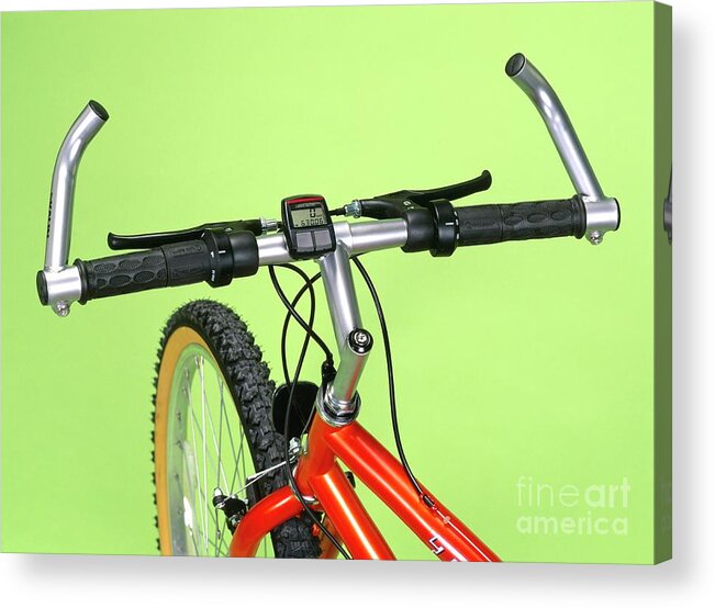 Bicycle Wheel Acrylic Print featuring the photograph Bicycle Handlebars by Martyn F. Chillmaid/science Photo Library
