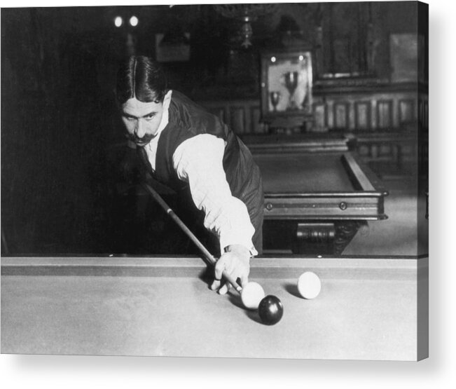 Snooker Acrylic Print featuring the photograph Billiards by Fpg
