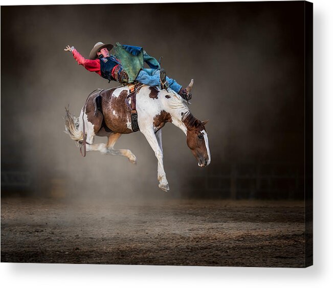 Sports Acrylic Print featuring the photograph Buckjumping by Frank Ma