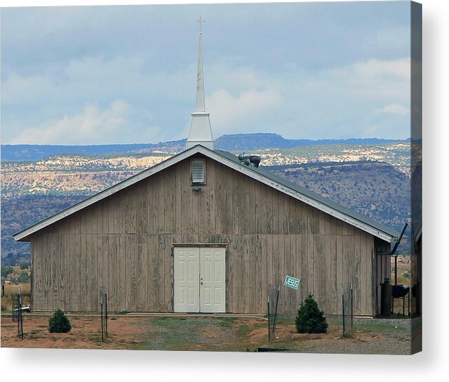 Church Acrylic Print featuring the photograph Cahone Mesa Church by Jonathan Thompson