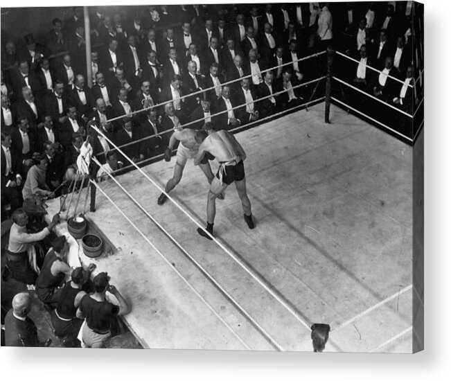 Crowd Acrylic Print featuring the photograph Carpentier V Wells by Hulton Archive