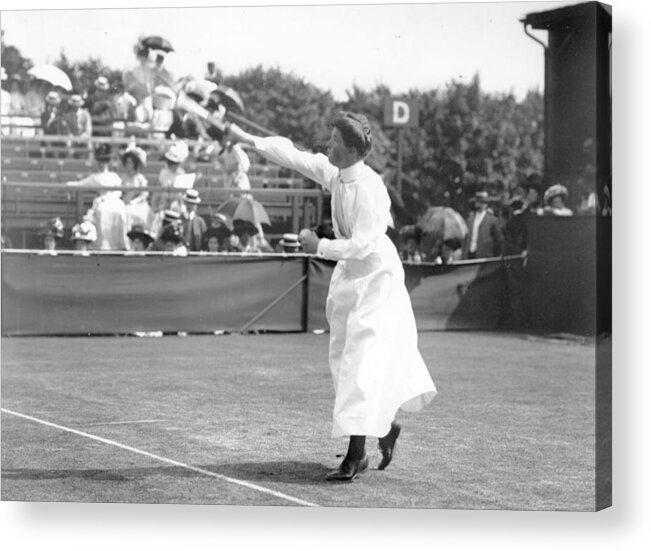 Tennis Acrylic Print featuring the photograph Charlotte Sterry by Hulton Archive