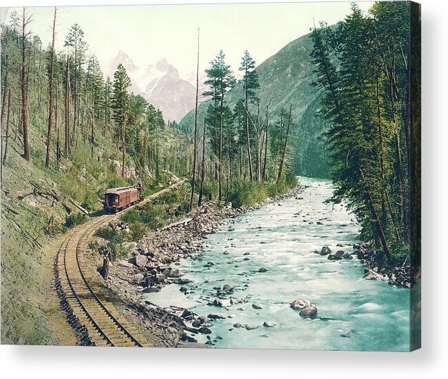 Colorado Acrylic Print featuring the photograph Colorado Needle Mountains, Canon of the Rio Ias Animus by Detroit Photographic Company