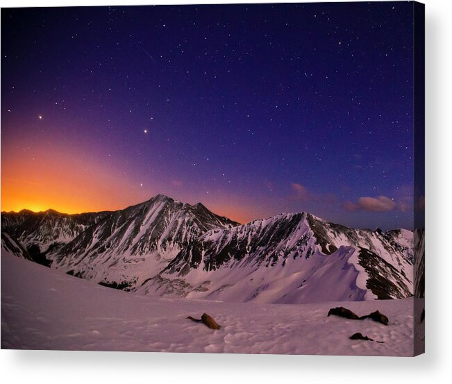 Tranquility Acrylic Print featuring the photograph Colors Of A Colorado Overnight by Mike Berenson / Colorado Captures
