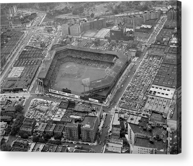 1950-1959 Acrylic Print featuring the photograph Ebbets Field- Yesterdays Focal Point by New York Daily News Archive