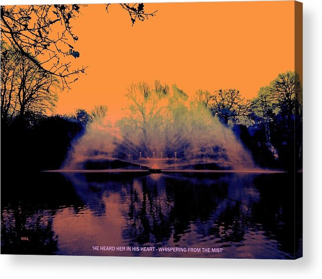 Sunset Acrylic Print featuring the photograph Edit This 14 - MIST by VIVA Anderson