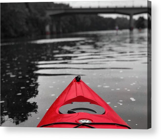 Kayaking Acrylic Print featuring the photograph Kayaking the Occoquan by Lora J Wilson