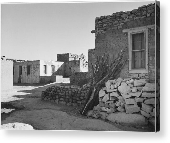 New Mexico Acrylic Print featuring the photograph Looking Across Street Toward Houses by Buyenlarge
