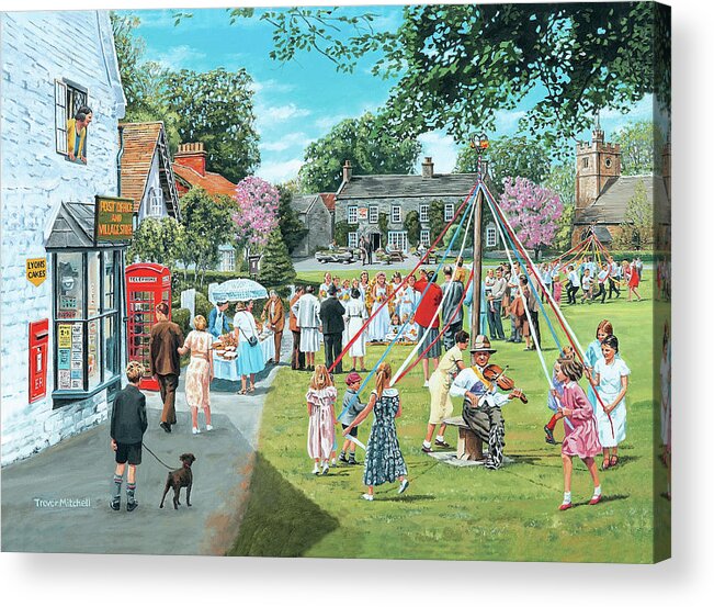 May Day Acrylic Print featuring the painting May Day by Trevor Mitchell