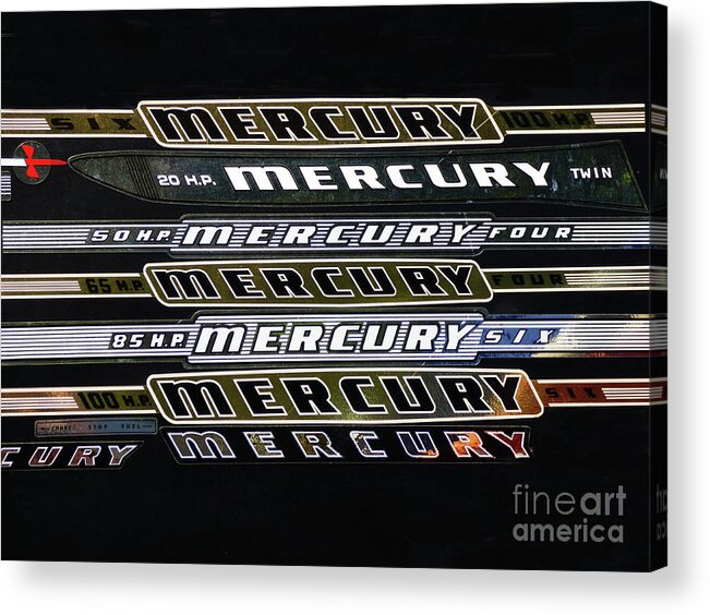 Still Life Acrylic Print featuring the mixed media Mercury Signs 300 by Sharon Williams Eng