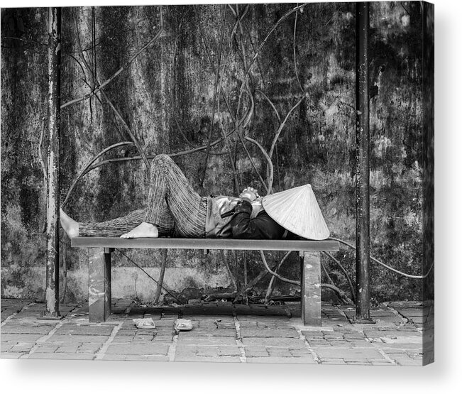 Vietnam Acrylic Print featuring the photograph Nap Time by Rand Ningali