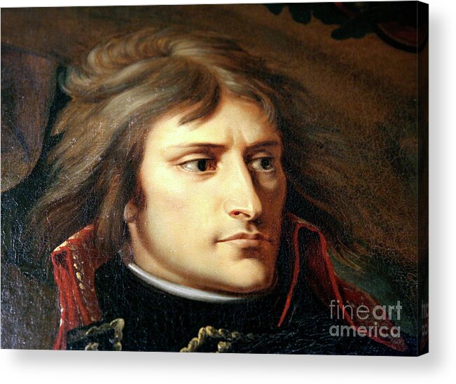 People Acrylic Print featuring the drawing Napoleon Bonaparte On The Bridge by Print Collector
