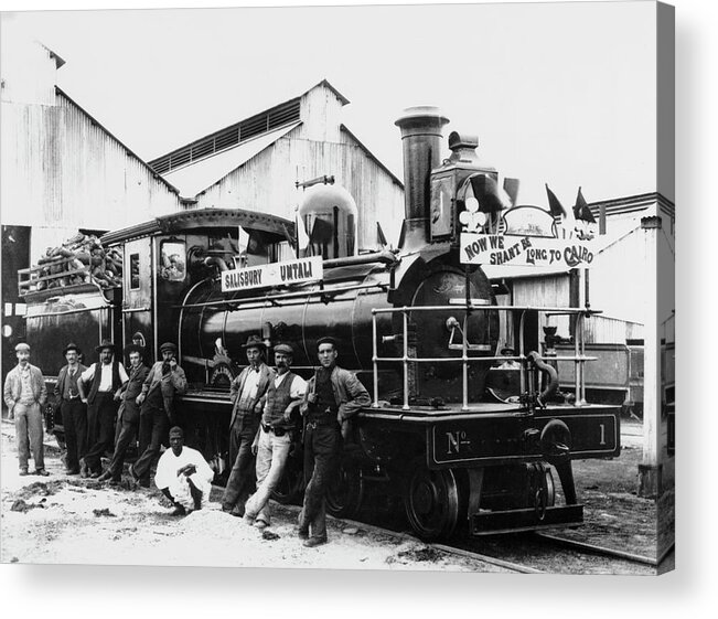 People Acrylic Print featuring the photograph Number 1 Engine by Hulton Archive