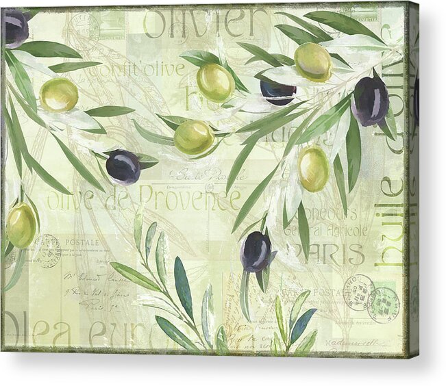 Olives De Provence Acrylic Print featuring the photograph Olives De Provence by Cora Niele