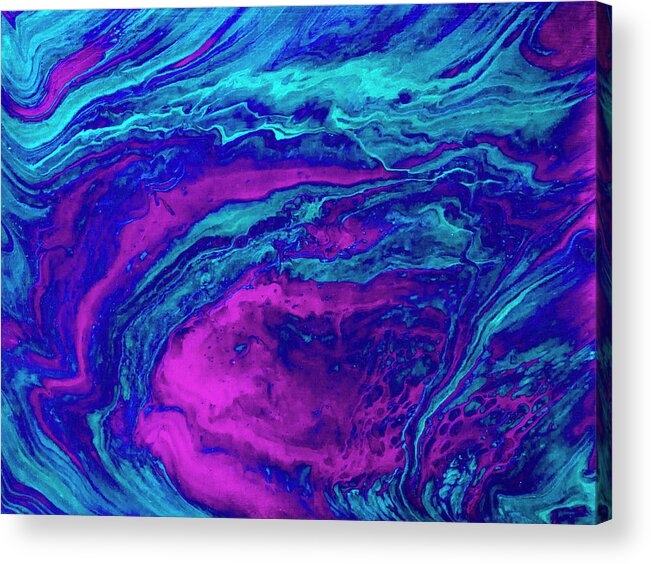 Fluid Acrylic Print featuring the painting Portal by Jennifer Walsh