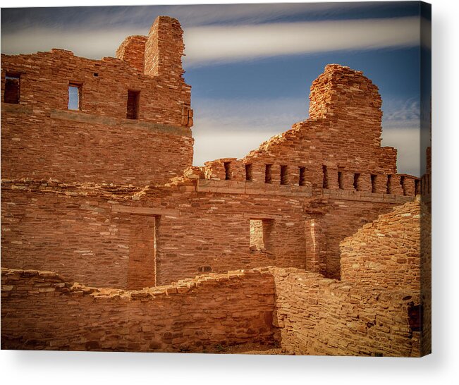 Monument Acrylic Print featuring the photograph Ruin Layers by Jean Noren