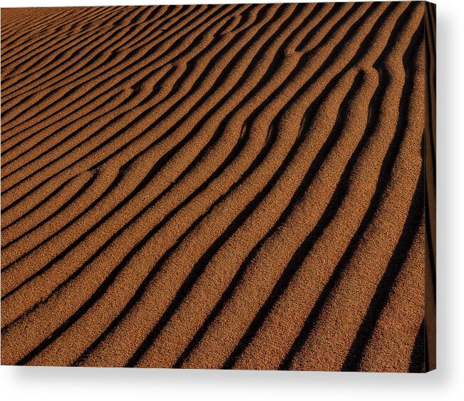 Sand Ripples Acrylic Print featuring the photograph Sand Ripples by Bill Sherrell