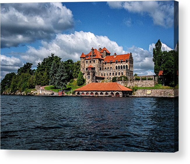 St Lawrence Seaway Acrylic Print featuring the photograph Singer Castle by Tom Singleton