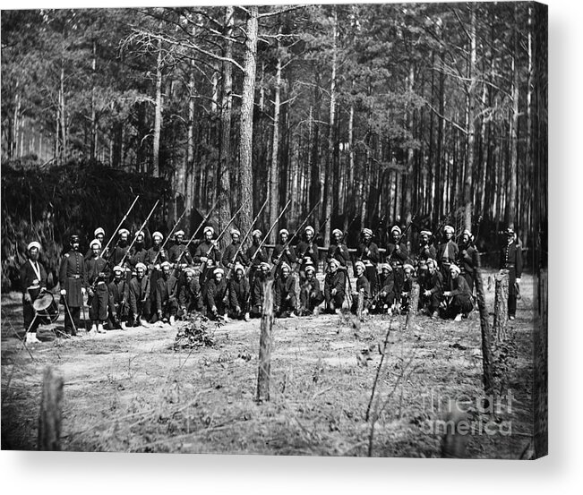 Rifle Acrylic Print featuring the photograph Soldiers From Pennsylvania Infantry by Bettmann