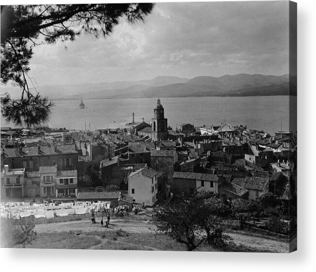 1930-1939 Acrylic Print featuring the photograph St Tropez by Fox Photos