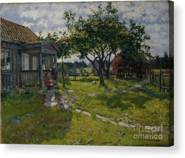 Jørgen Soerensen Acrylic Print featuring the painting Summer day by O Vaering