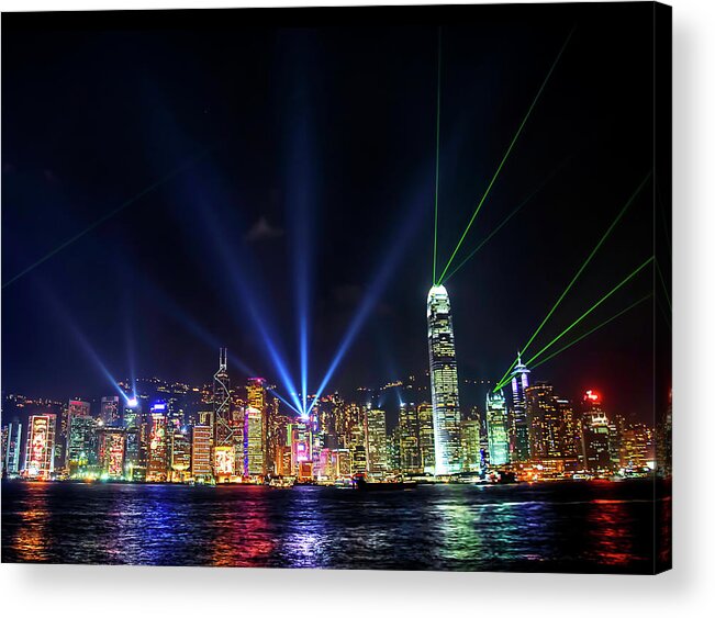 Outdoors Acrylic Print featuring the photograph Symphony Of Lights by Tomasito!