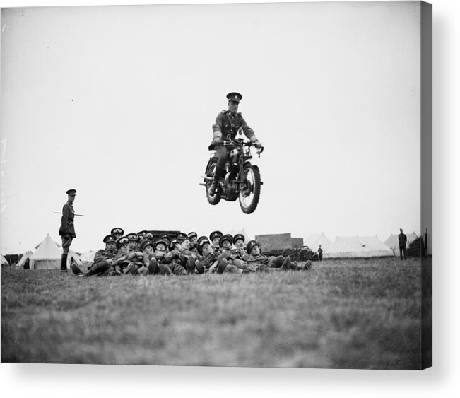 People Acrylic Print featuring the photograph Ta Stunts by Fox Photos
