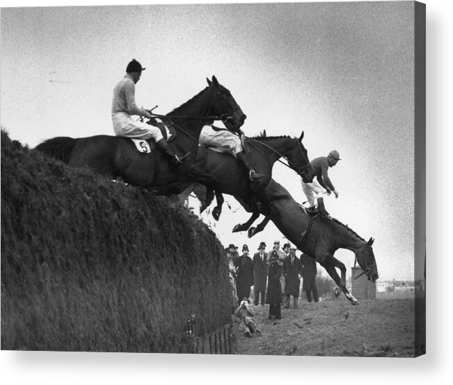 Horse Acrylic Print featuring the photograph The Grand National by Douglas Miller