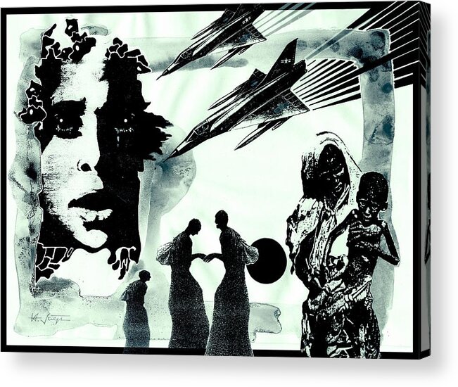 Wars Acrylic Print featuring the digital art The INSANITY of Wars by Hartmut Jager