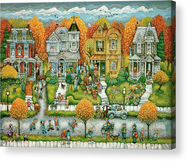 ?tis Autumn Acrylic Print featuring the painting 'tis Autumn by Bill Bell